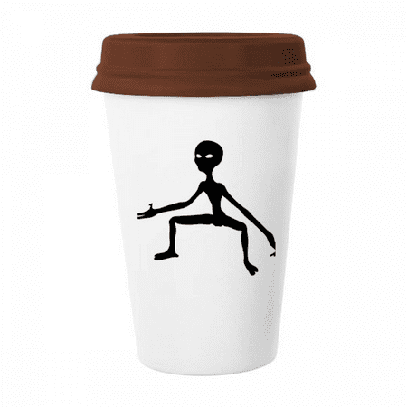 

Universe Alien Monster Alien Mug Coffee Drinking Glass Pottery Cerac Cup Lid