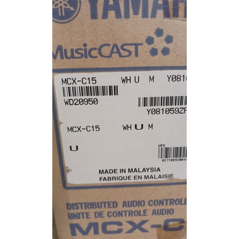 Open Box Yamaha MCX-C15 MusicCast In-Wall Audio Client, White