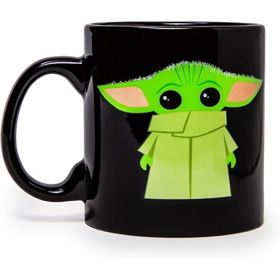Silver Buffalo Star Wars The Mandalorian The Child Stands Ceramic Coffee Mug, 20-Ounces