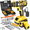 Household Tool Pack, variant on Cordless Rechargeable Drill Kit with Hand Tools & Storage Case, Multipurpose Power Drill for Industrial, Construction & Home Improvement, Ideal Gift for Men