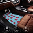 thumbnail image 4 of Balery Strawberries Pattern 4-Piece Floor Mats, Heavy-Duty Rubber Liners, Anti-Slip Design, All-Season Automotive Protection, Vehicles, Cars, Trucks, and SUVs, 4 of 5