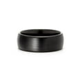 thumbnail image 2 of Black Tungsten Men's 8mm Brushed Ring, Ring Sizes 8 to 12, 2 of 4
