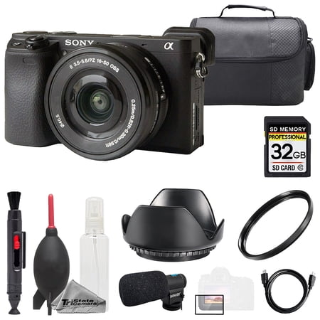 Sony Alpha a6400 + 16-50mm Lens + Mic + 32GB + Bag- Basic Kit (International Version)