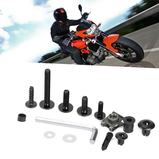 Tornillo De Carenado De Motocicleta, 173 Piezas Kit De Pernos De Carenado De Motocicleta Tornillos De Carrocería De Parabrisas Tuercas Hardwares Para Moto