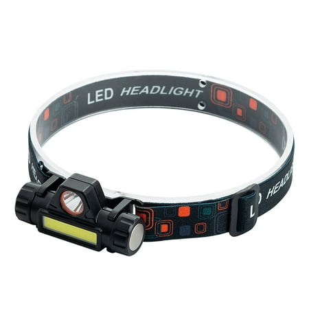 

COB LED Headlight Waterproof Headlamp Work Light Battery Fishing Camping Outdoor Biking Equipment Head Torch Light