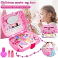 thumbnail image 1 of OUSITAID Kids Makeup Kit for Girl with Mirror - Pretend Real Washable  Non Toxic Play Princess Cosmetic Set, 1 of 5