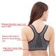 thumbnail image 5 of Sujetador deportivo Mujer Cremallera frontal Ropa interior transpirable Chaleco a prueba de golpes Racerback para correr Yoga Fitness, S Kearding AP001111-01, 5 of 7