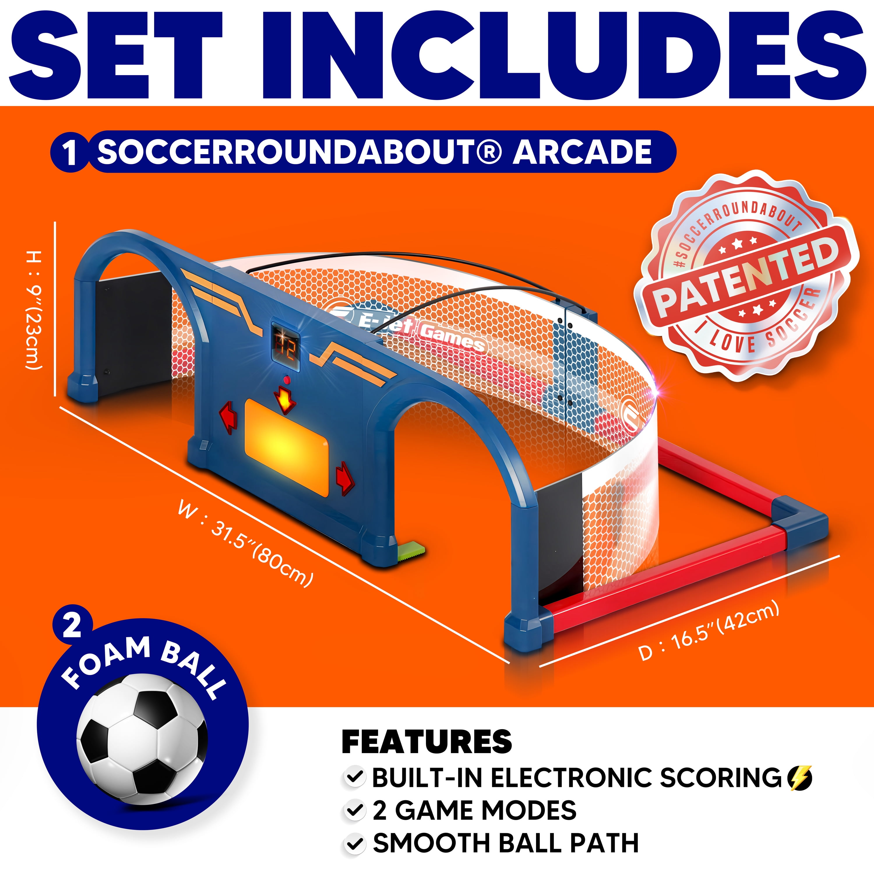 即日発送　Soccer Roundabout® アーケードセット Soccer Arcade - Interactive Trainer Soccer Ball Set | E-Jet Family