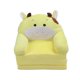 thumbnail image 1 of Sofá plegable para niños de dibujos animados, sofá 2 en 1 con tapa abierta, sofá para niños, respaldo, sillón, cama, vaca amarilla, 3 capas, 1 of 14