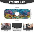 thumbnail image 2 of Pofeuu Sea World Print Splash Guard for Sink Faucet Sink Gadgets-Splash Guard Behind Faucet Drip Catcher for Kitchen, Bathroom,Sink Mat, 2 of 7