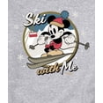 thumbnail image 3 of Disney - Ski With Me Mickey - Men's Crew Fleece Sweatshirt Sweatshirt, 3 of 5