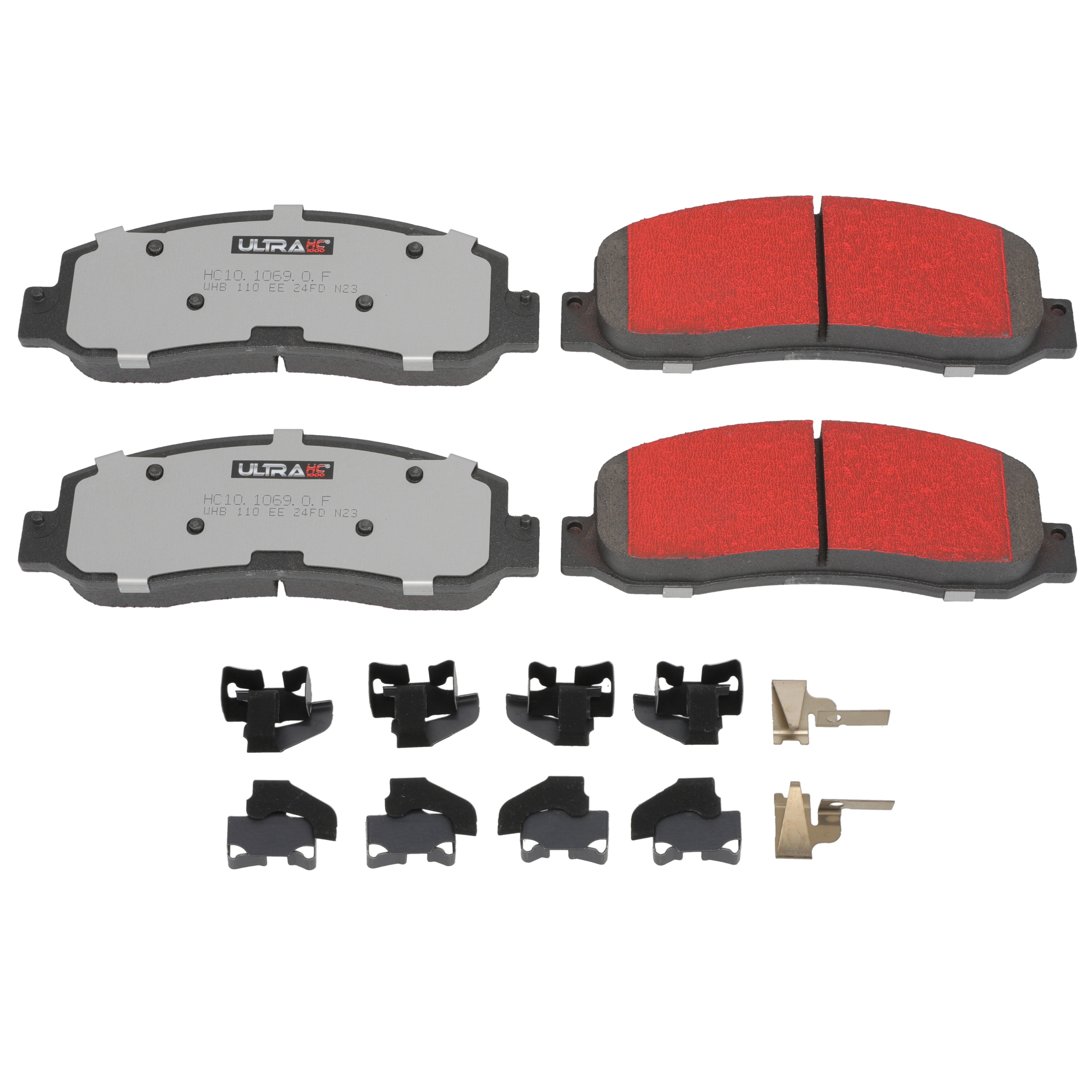 Ultra HC 1000 Brake Pad Set, Front HC10.1069.0.F, Ford F-250 Super Duty 2007-2005