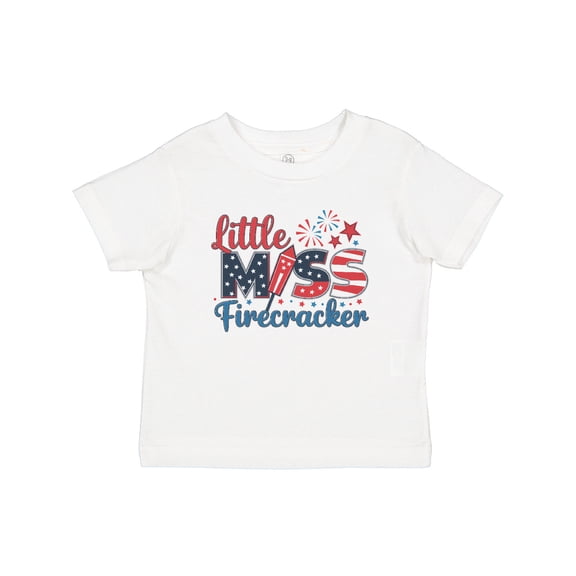 Inktastic Little Miss Firecracker Girls Baby T-Shirt