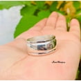 thumbnail image 6 of LD DESIGNS Solid 925 Sterling Silver Wide Band Spinner Ring – Handmade Meditation Statement Ring for Women, Anxiety Relief Jewelry, Birthday Gift for Her, 6 of 8