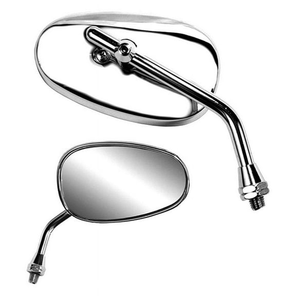 K Source 941073 - 4-3/4" x 2-3/4" Yamaha Foldaway Right Side Chrome Mirror