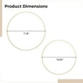 thumbnail image 2 of 16 Pack Wooden Wreath Hoops for Crafts - 10 & 12 Inch Bamboo Rings for DIY Flower Arrangements, Dream Catchers, Wedding & Wall Decor, 2 of 5