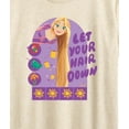 thumbnail image 3 of Disney Princess - Let Your Hair Down Rapunzel  - Women's Short Sleeve Graphic T-Shirt, 3 of 5