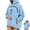 Sky Blue, variant on Carsablanco Pet Pouch Hoodie with Zippered Chest Carrier Pocket, Unisex Relaxed Fit Sweatshirt for Small Pets