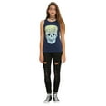 thumbnail image 3 of Disney Women's How Do You Get To Neverland Skull and Tinkerbell Adult Junior's Muscle Tank Top, 3 of 6
