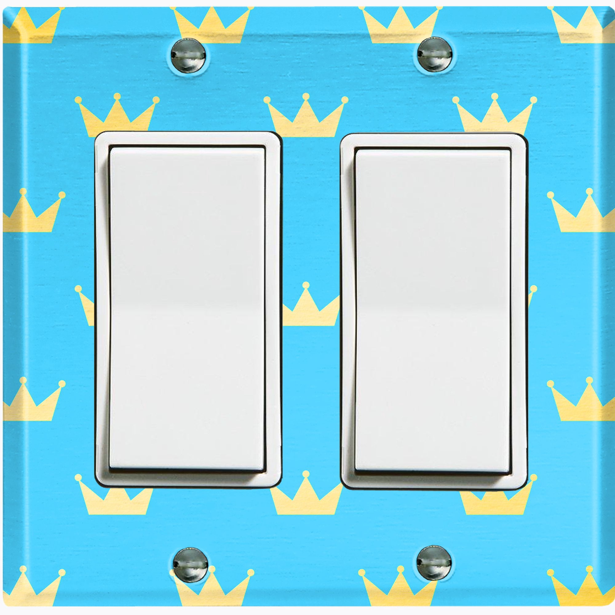 Metal Light Switch Plate Cover Gold Royal King Queen Crown KIN008 ...