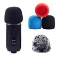 thumbnail image 3 of Adecuado para la cubierta de esponja del micrófono Blue Yeti Pro Studio Blue Yeti/yeti Pro parabrisas micrófono esponja a prueba de pulverización cubierta de pelusa, 3 of 3