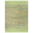 thumbnail image 2 of SAFAVIEH Montauk Jayde Striped Cotton Area Rug, Green/Multi, 5' x 8', 2 of 6