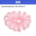 thumbnail image 4 of Vocoste 6 Pcs Coil Hair Tie Hair Accessories for Women Pink Green Champagne, 4 of 7