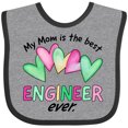 thumbnail image 3 of Inktastic My Mom is the Best Engineer Ever Boys or Girls Baby Bib, 3 of 4