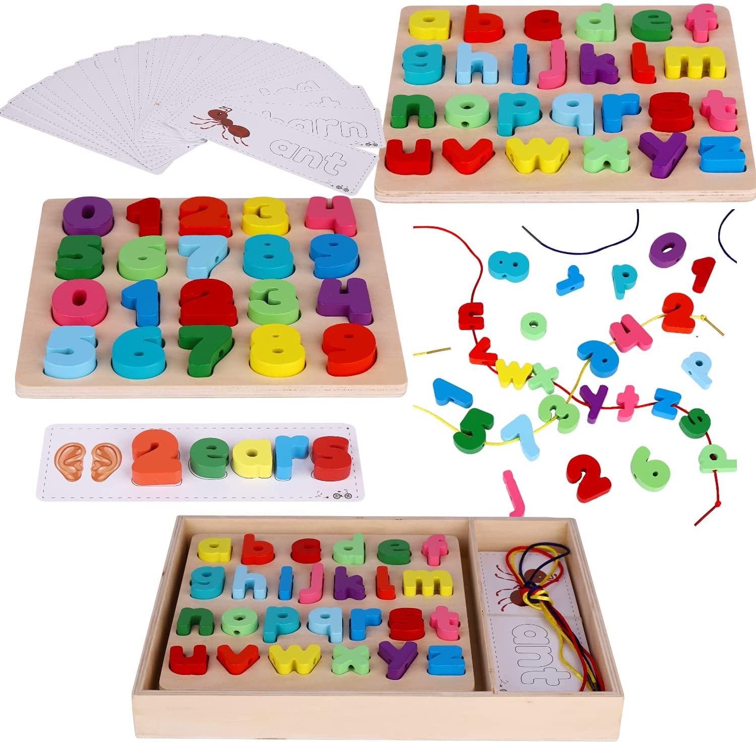 Laminated Set BuildIng Letters Alphabet Kit 