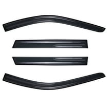 Tuqiang 4 pcs Window Visor Wind Vent Deflector Rain Guard for 11-21 Jeep Grand Cherokee Black 4PCS