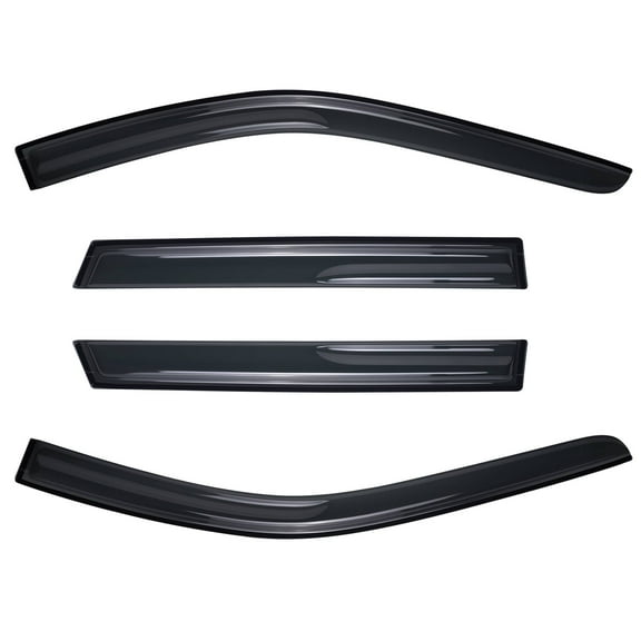 Tuqiang 4 pcs Window Visor Wind Vent Deflector Rain Guard for 11-21 Jeep Grand Cherokee Black 4PCS