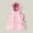 Pink, variant on Toddler Girls Puffy Vest with Hooded Lightweight Sleeveless Outerwear Vests Winter Vest Kids Vest Girls 18-24 Months