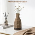 thumbnail image 4 of 11.81in Wicker Flower Vase Rattan Decorative Vase Handwoven Rustic Storage Display for Living Room Shelf Tabletop Home Accent, 4 of 5