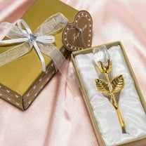 3.5 Inches Romantic Love Forever in Bud Crystal Rose Flower with box, Best Gift for Valentine's Day, Mother's Day, Anniversary, Birthday Gift, Home Wedding Decoration