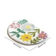 thumbnail image 3 of Flower Bathroom Rugs, Half Circle Bath Mat for Tub Non Slip,Water Absorbent Bathroom Mat,Bathroom Rugs Non Slip Washable for Bathroom,Bathtub,Shower(16 * 24 in), 3 of 8