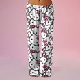 thumbnail image 1 of Hello Kitty Womens Pajamas Pants Pjs Halloween Pajamas Y2k Anime Cartoon Cat Pajamas for Women Couple All Over Print Bottoms Sleep Pajamas Pants Flannel Pajama Pants, 1 of 5