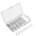 thumbnail image 1 of 100Pcs Boxed Half Stick Ballet Piece Fake Nail Piece Nail Tool (Transparent), 1 of 9