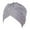 Grey, variant on Women's Solid Color Stretch Turban Cap, Comfortable Head Wrap for Daily Wear, Modest Fashion, and Quick Hairstyle, Soft and Breathable Fabric for All-Day Comfort Black
