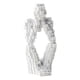 thumbnail image 2 of decorativa , arte artesanal, escultura nórdica creativa, mosaico de personajes para escritorio, , oficina, estantería Blanco A BLESIY Estatua de arte moderno, 2 of 3