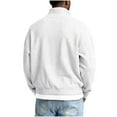 thumbnail image 5 of Fewfanhot Sweatshirts for Men 1/4 Zip Pullover Sweatshirt Long Sleeve Mock Neck Sweater Knit Golf Workout Work, 5 of 6