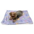 thumbnail image 4 of Klippo KBLNK078L Ultra Plush Colorful Bones & Paws Blanket, Purple - Large, 4 of 4