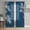Blue, White, Black, variant on Eastern Leaves Sheer Curtains 45 Inch Length 2 Panels Set, Vintage Green Brown Natural Branches Plants Voile Window Treatment Rod Pocket Small Kitchen Curtains Drapes for Bedroom 52"x45"x2