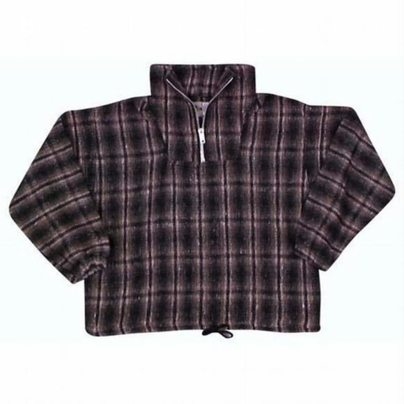 Earth Ragz - Plaid Zip Neck Pullover Jacket