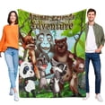thumbnail image 1 of Amigos Animales anti-pilling, suave, ligera, esponjosa y acogedora de lujo para hogar y cocina – Perfecta para niños y adultos,110X70cm, 1 of 6