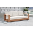 thumbnail image 6 of Maklaine Contemporary Off White Water Resisting Fabric Outdoor Sofa, 6 of 11
