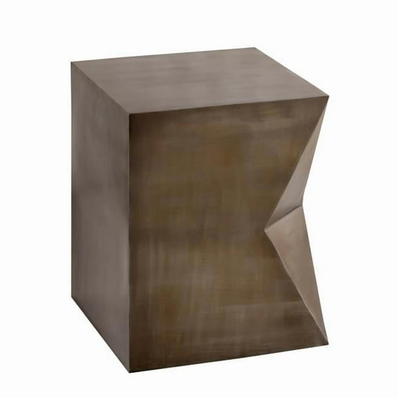 Pasargad Home PRR-012ZN Aleksy Side Table, Grey - 14 x 14 x 18 in.