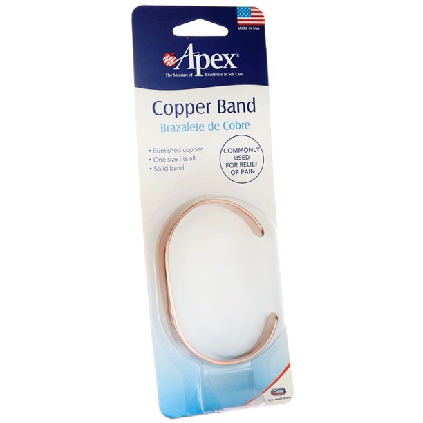 ApexCarex Healthcare Copper Wrist Band 1 Unit.