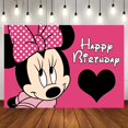 thumbnail image 1 of Disney Minnie Mickey Mickey Mouse Custom Background Wedding Decoration Party Backdrops Children's Birthday Decorations Photozone120x80cm&Other Gao Jinjia LED, 1 of 2