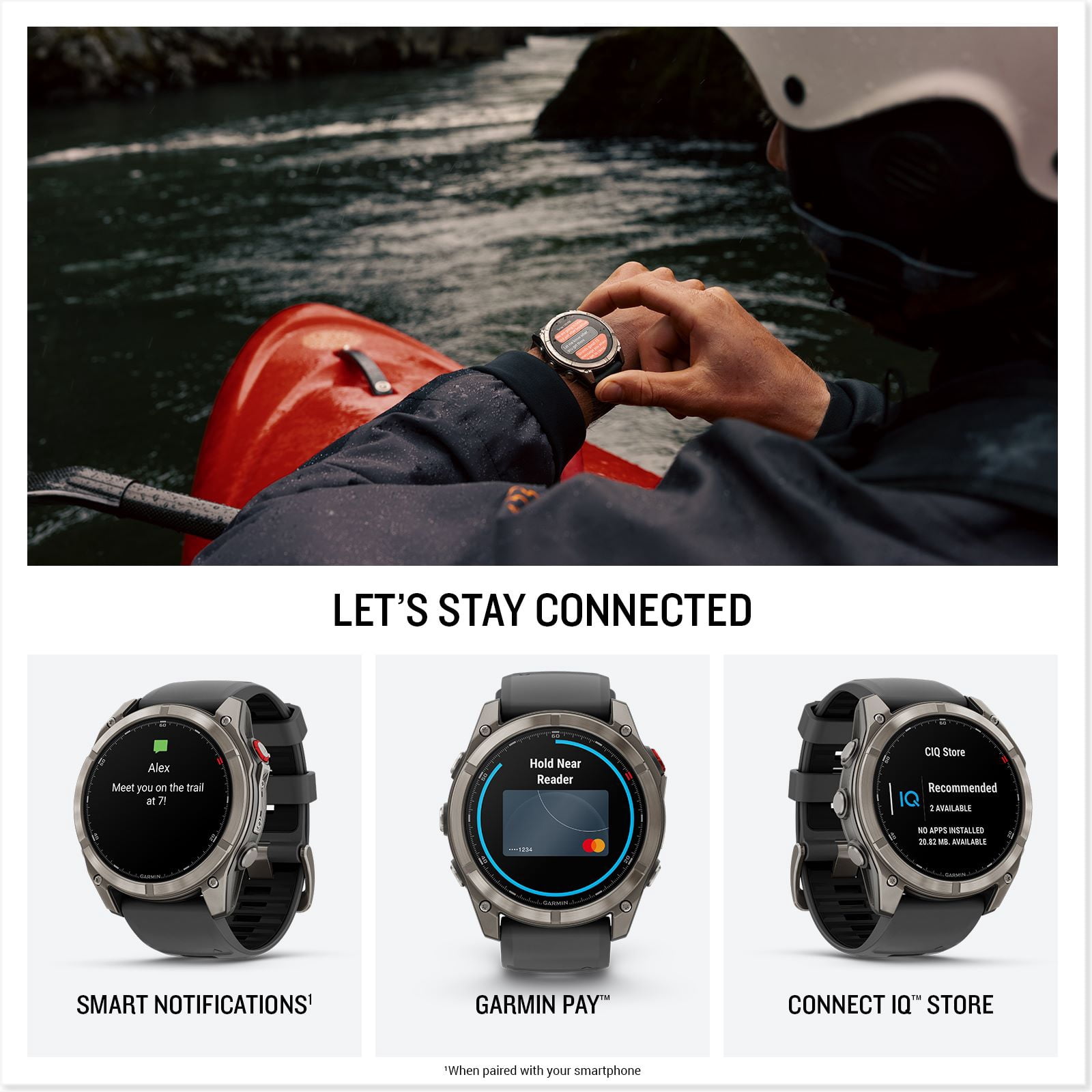 GARMIN Fenix 8 GPS 51mm Black Titanium Case with Black Watch Band, 1 Pack