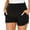 Black, variant on Ecavus Maternity Shorts Casual Stretchy Pregnancy Pants Black White S